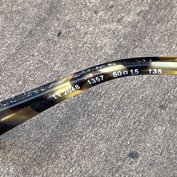 TORY BURCH TY 2048 1357 TORTOISE AUTHENTIC EYEGLASSES FRAMES 52-15-135MM - Picture 4 of 5